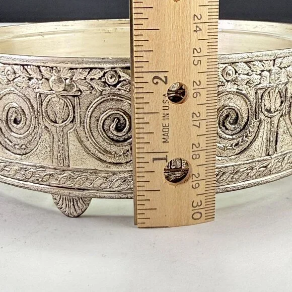 Vintage PNCW Silverplate Covered Divided Glass Relish Tray - Picture 14 of 14